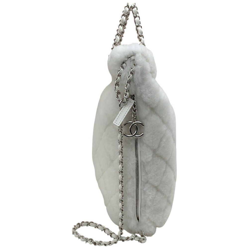 Chanel 2034 White Shearling Backpack - Picture 2 of 8